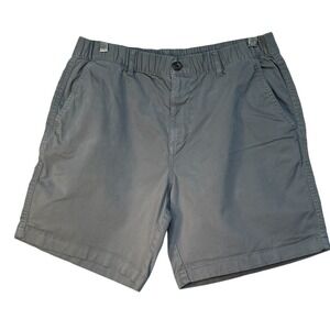 Bearbottom Clothing Men's Gray Elastic Waist Shorts Size L 7 inch Inseam Casual